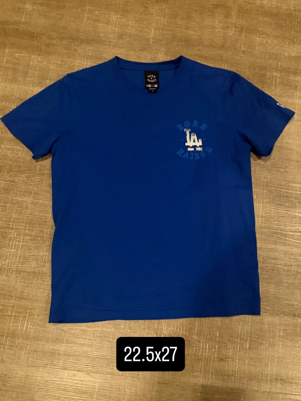 Born x raised Los Angeles dodgers men’s large tee